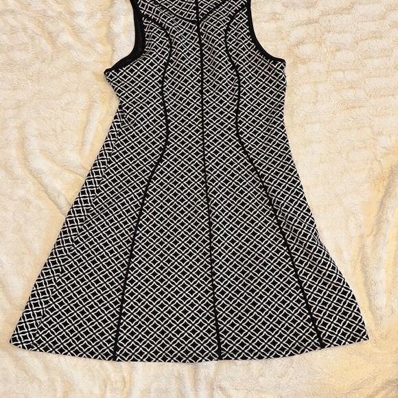 Mossimo Black and White High-Neck A-Line Dress | Sz L - Picture 5 of 5